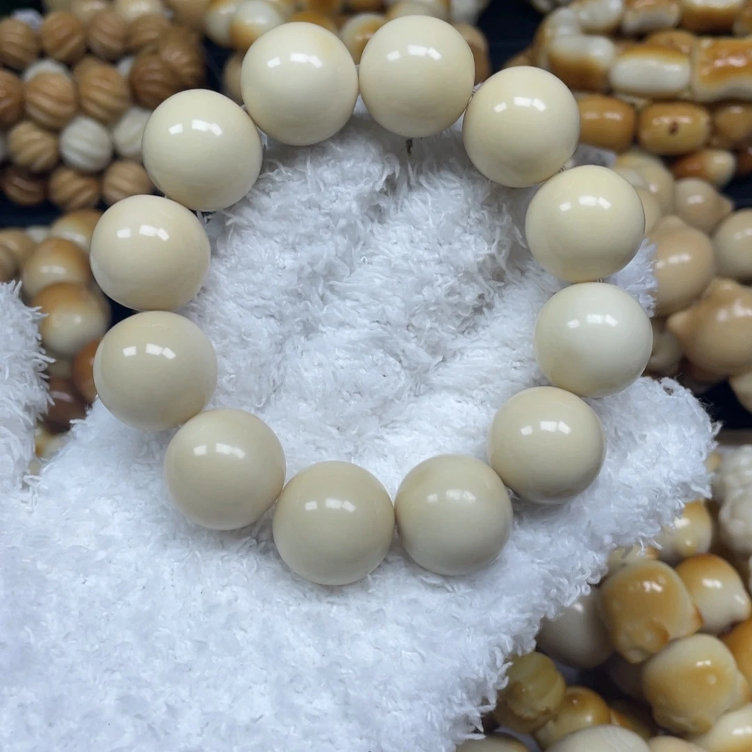 菩提根/象牙果手串12.14:9瑕圆珠