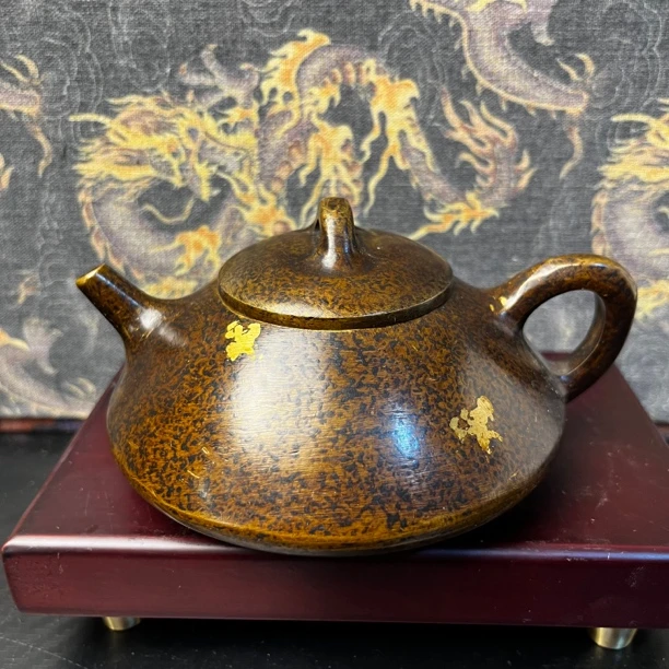 【闪购链接】铜石瓢壶摆件