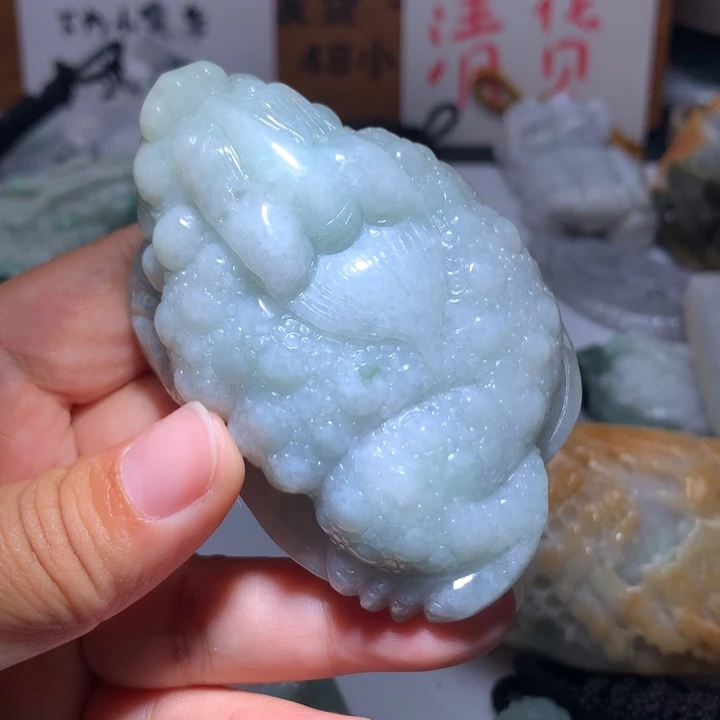 翡翠未镶嵌颈饰保真天然A货翡翠
