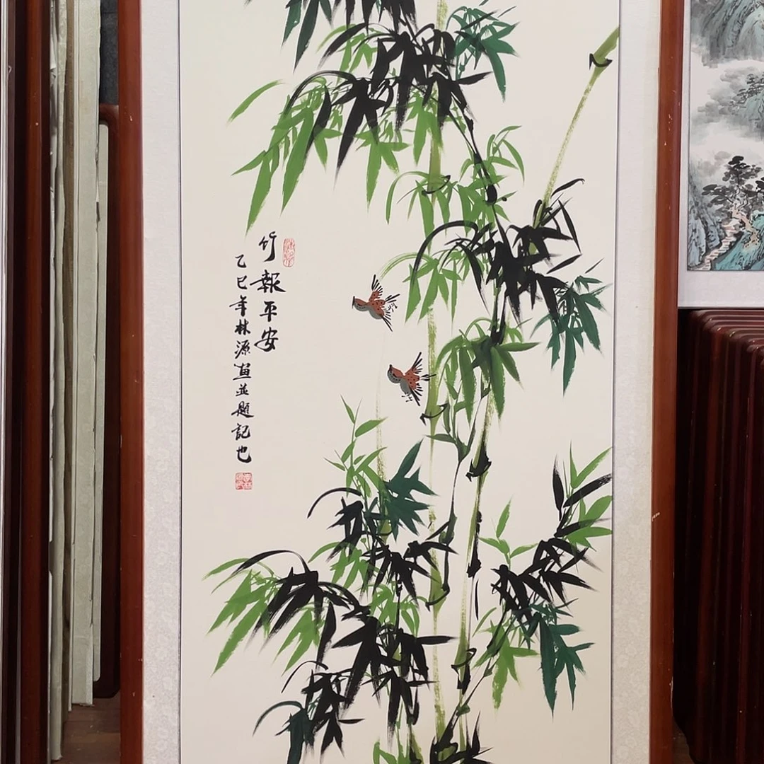 国画带框尺寸63*123厘米