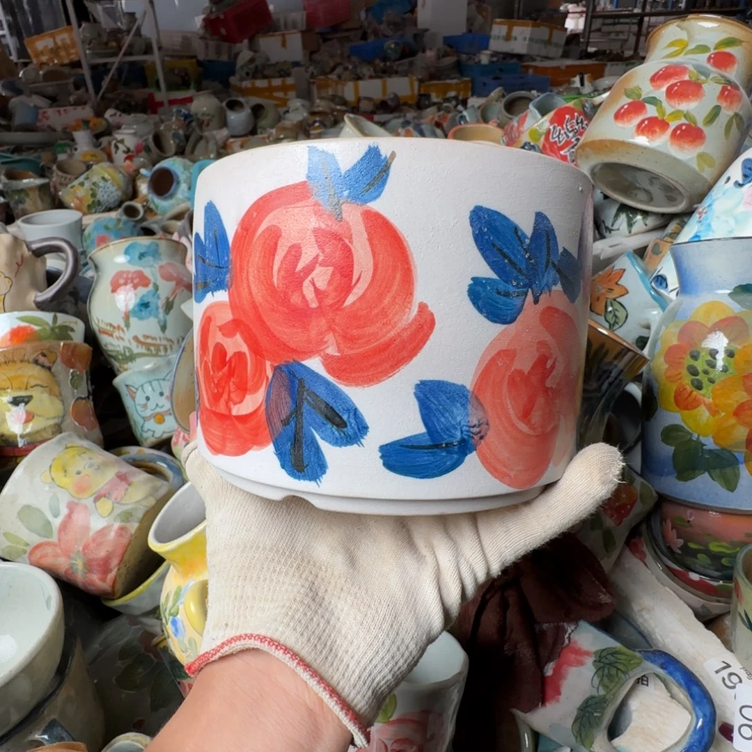 景德镇釉下彩陶瓷（微瑕慎拍）花盆39