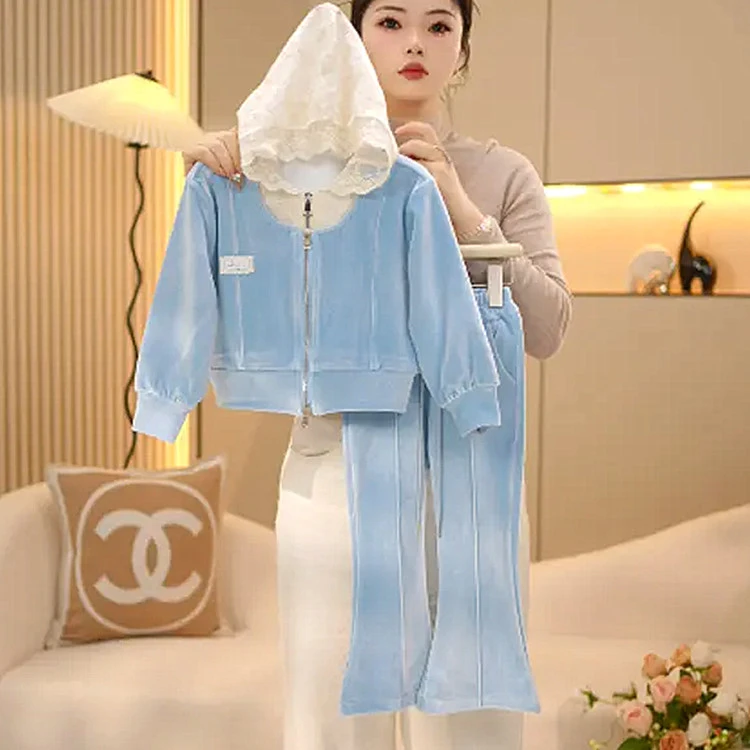 女童2025春装套装儿童6-12岁春秋新款女大童休闲洋气女孩两件套潮