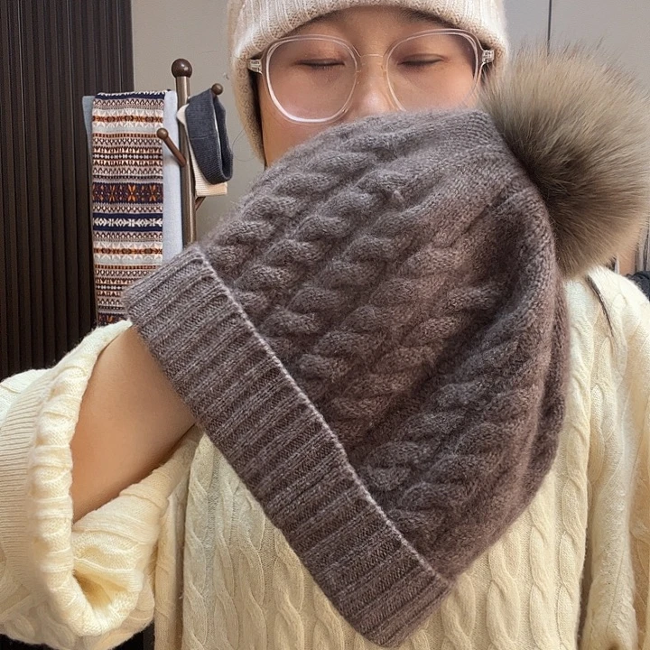 山羊绒咖色帽子8888888