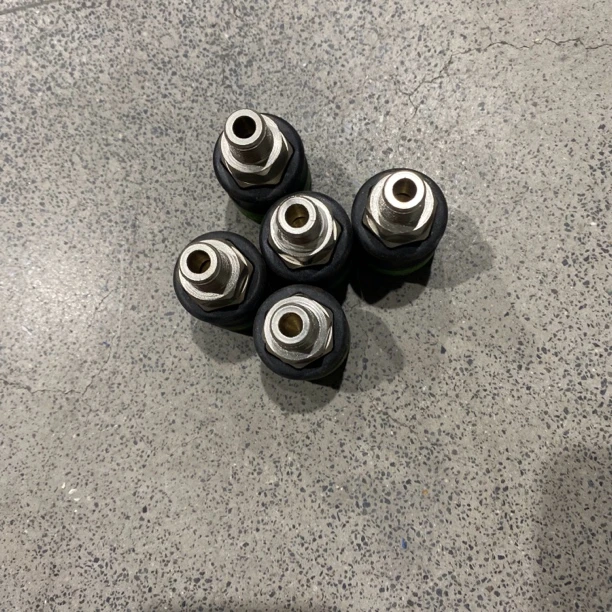 汽修使用气管快速接头2分外丝母头3个装