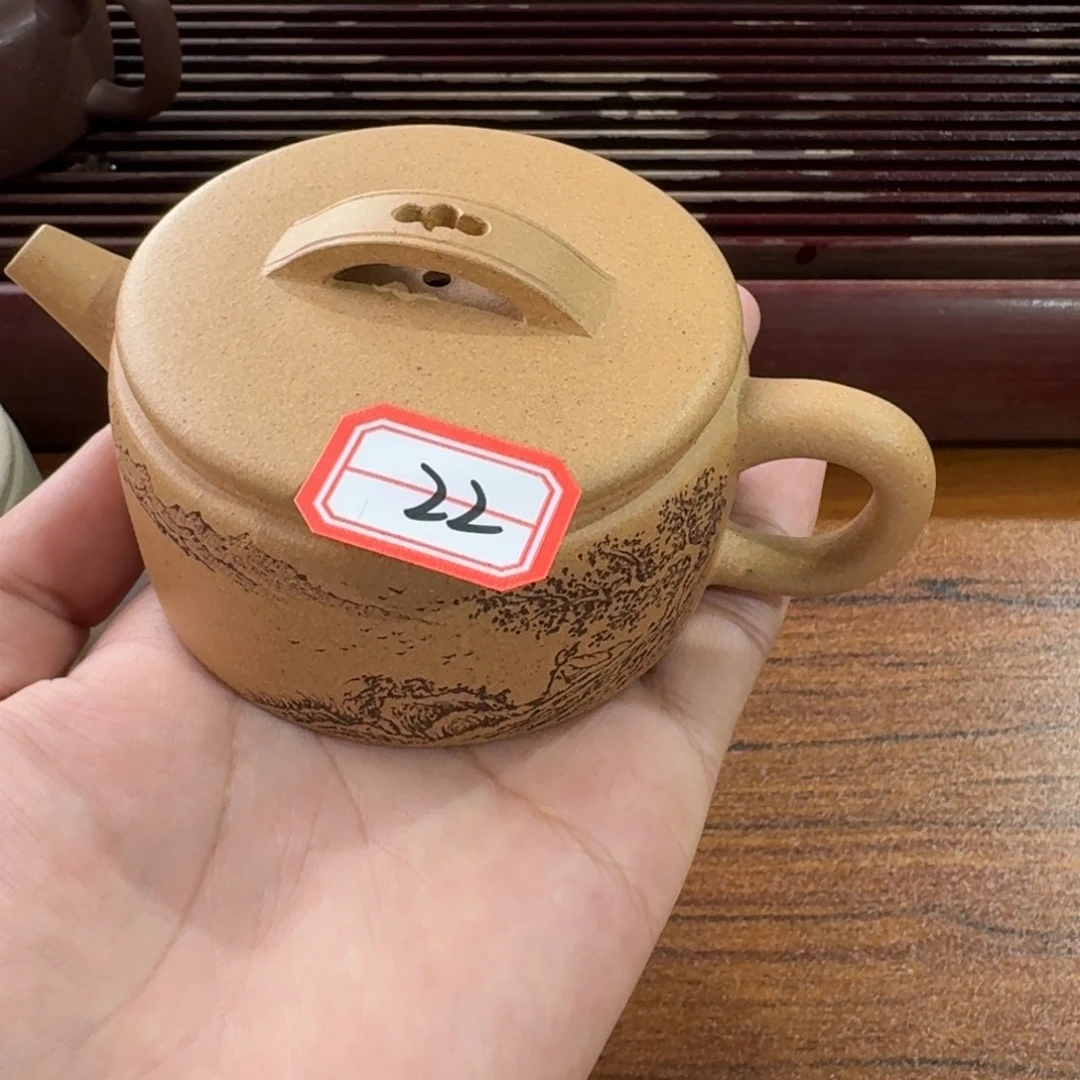 那***夜茶壶紫砂22号紫砂壶刻绘啦啦啦啦啦
