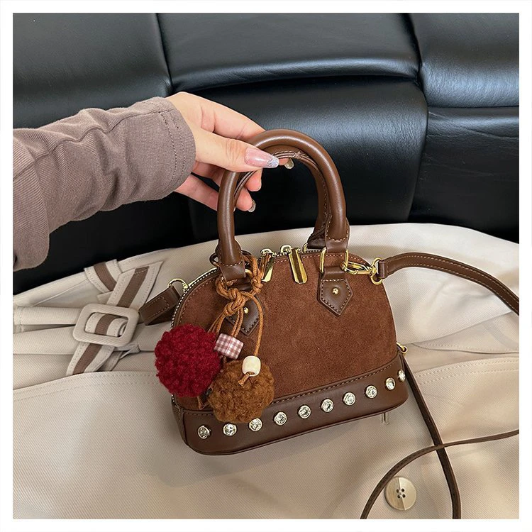 耐磨车缝线韩式单根拉链斜挎包肩包斜跨洋气轻奢