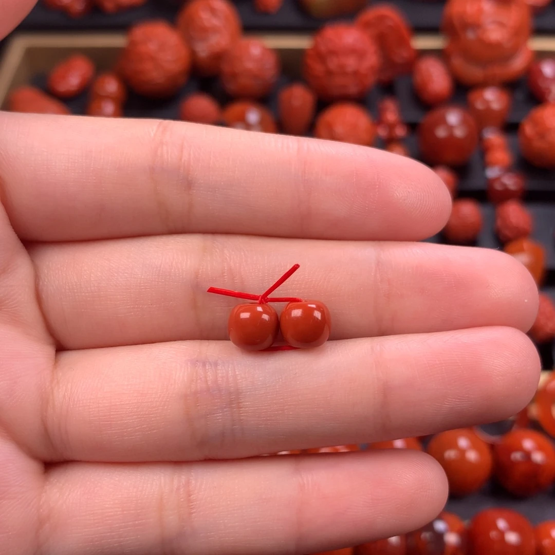 未镶嵌老型7mm南红玛瑙青*