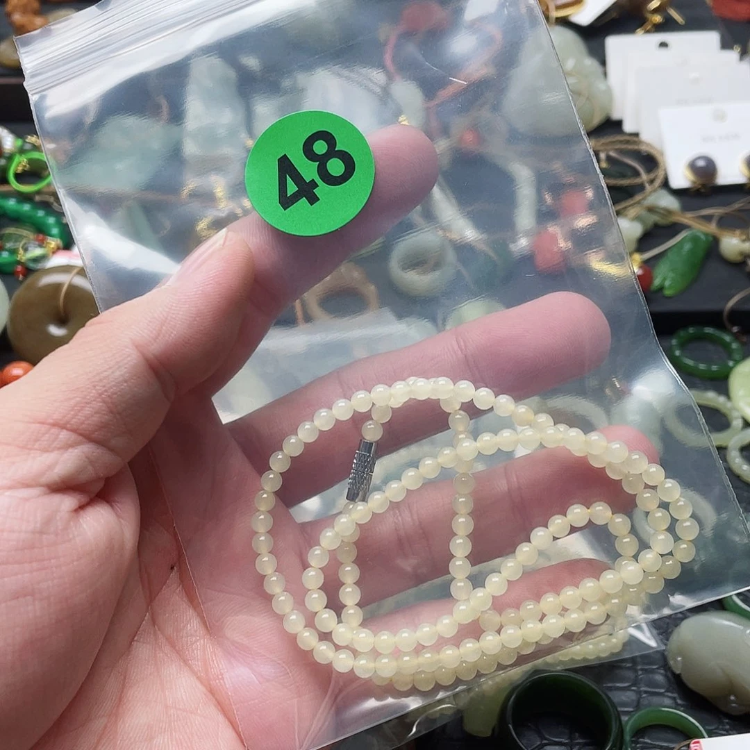 未镶嵌手链和田玉杨*π