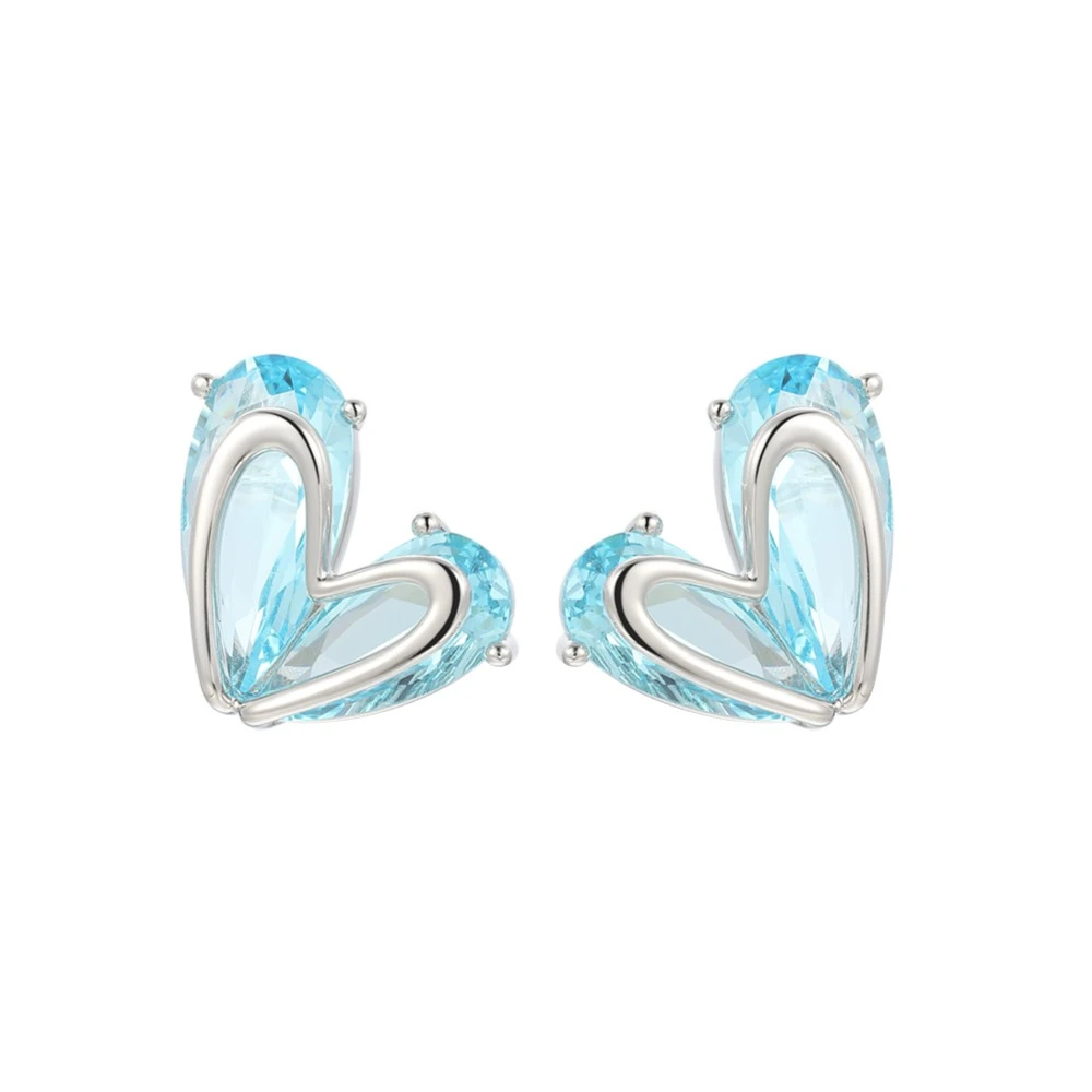 XUPING/旭平首饰 合金合成锆石耳饰 欧若风爱心 GDX X001051578