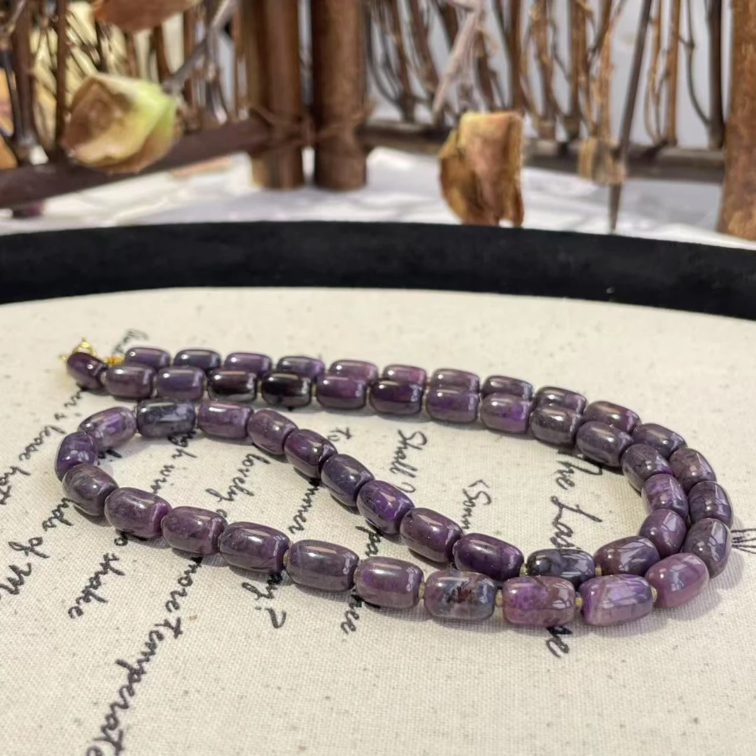 舒俱来泥地桶珠项链/18k/45cm/约5.5mm/AZB6795（风雅）