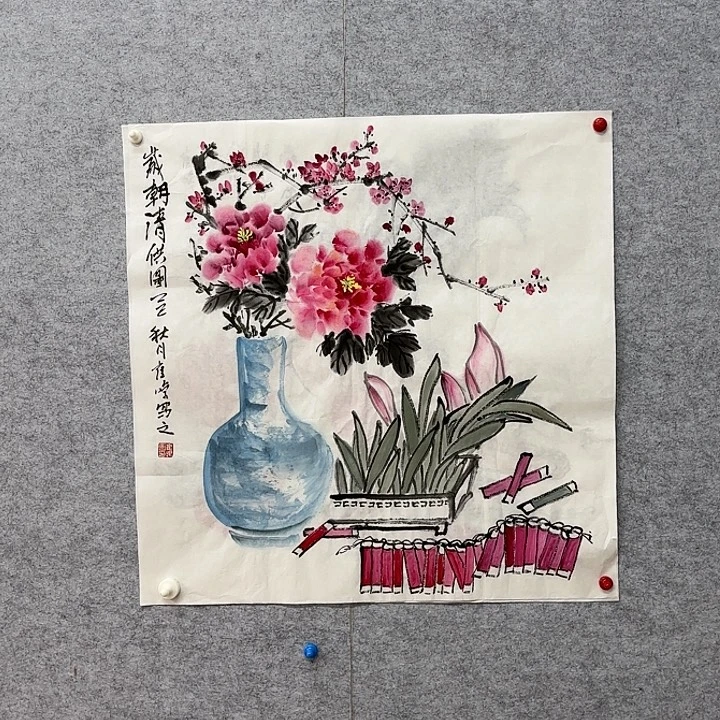 国画花鸟的翅膀和翅膀是