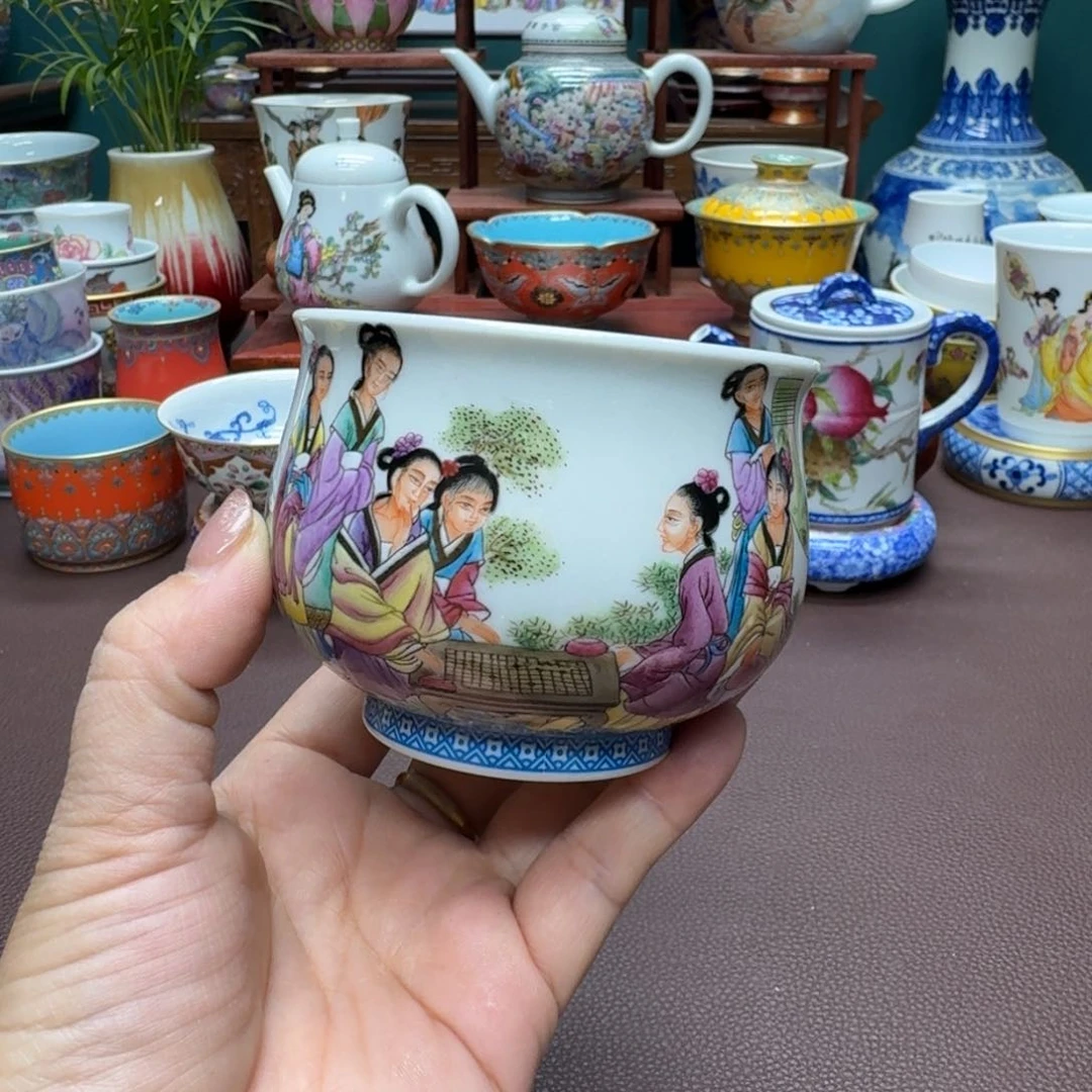 瓷片景德镇仿古手工制作精品展示