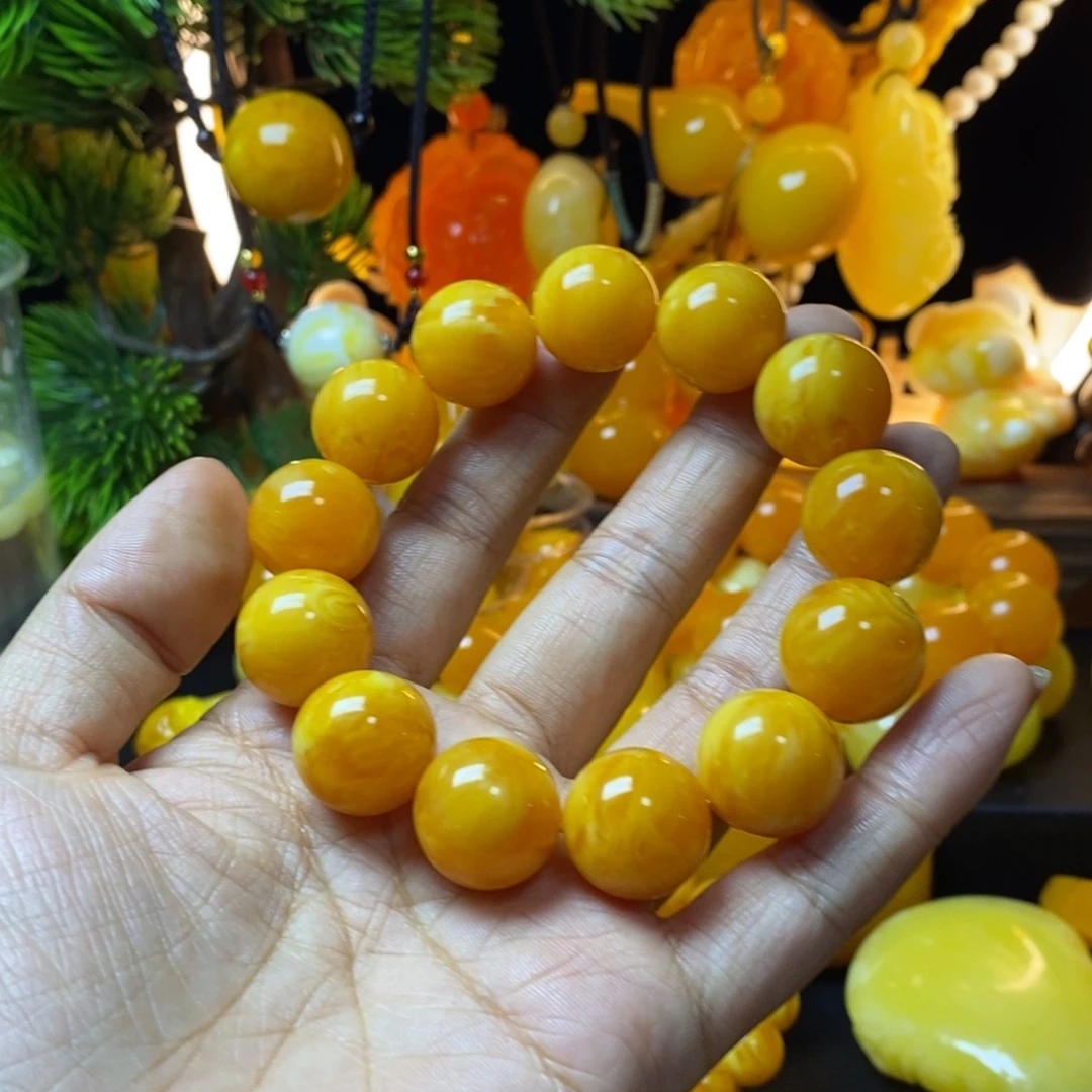 求***安无非金属全品无暇老蜡飘花18精品手串