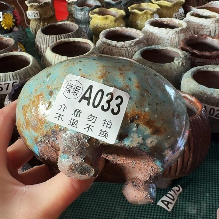 内口7高7粗陶手工制作