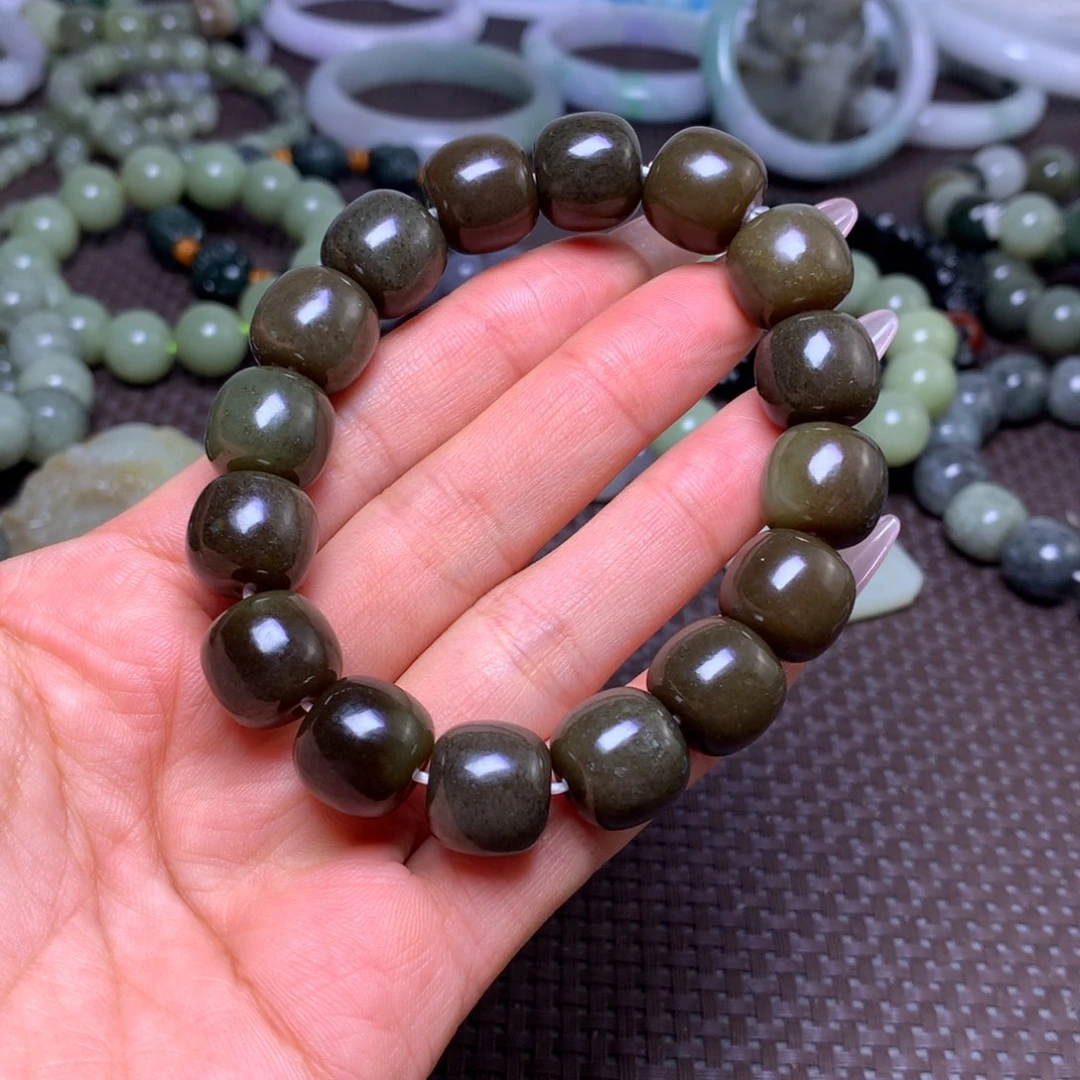 未镶嵌手串和田玉卡14