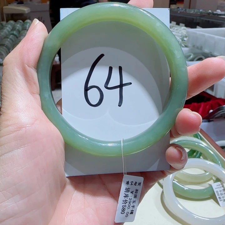 和田玉未镶嵌手镯619