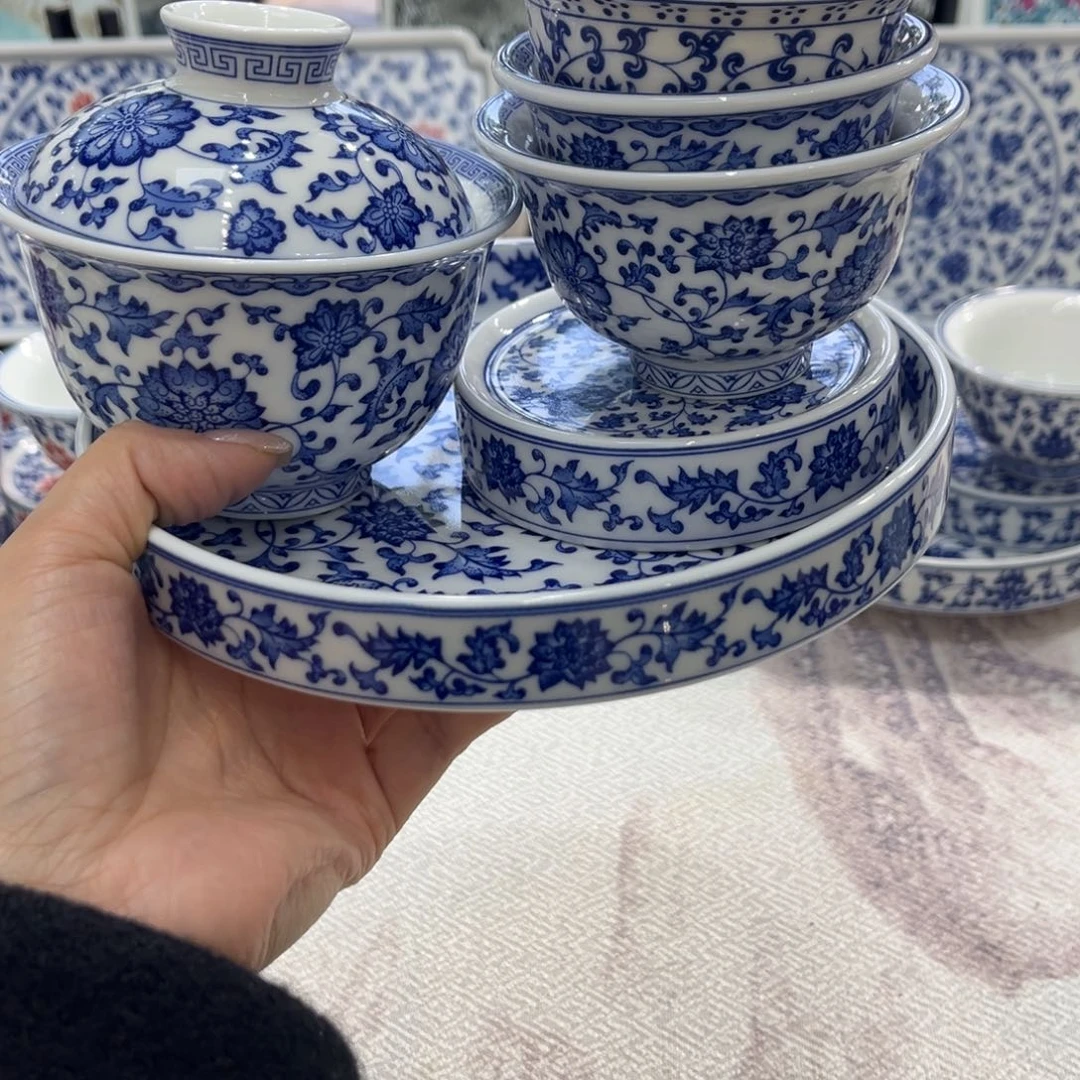 绕***走陶盖碗景德镇陶瓷工厂福利价