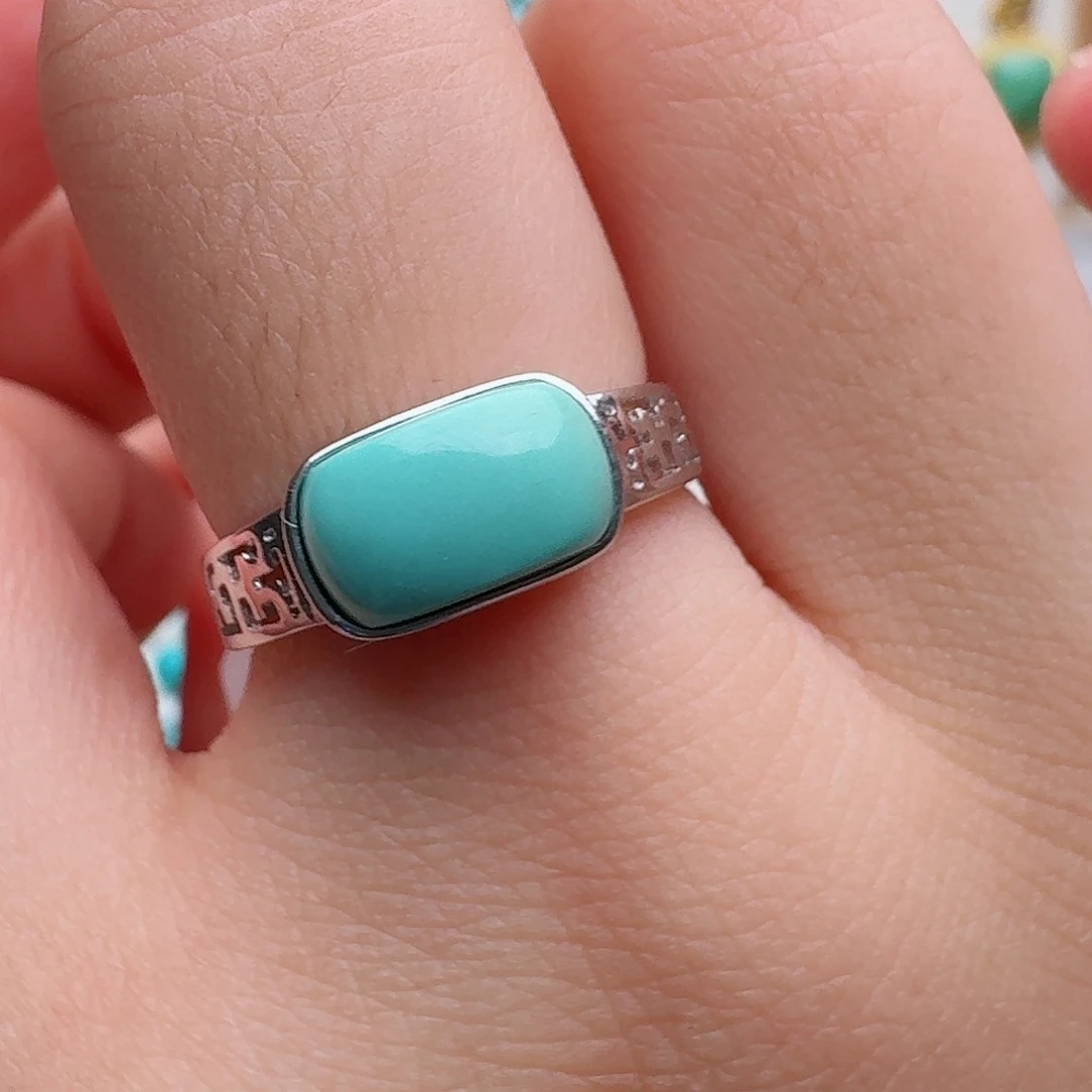 银S925镶嵌绿松石珠宝奇石