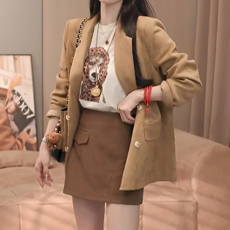 2025春秋新款韩版宽松显瘦百搭西装外套女休闲时尚气质西服上衣潮