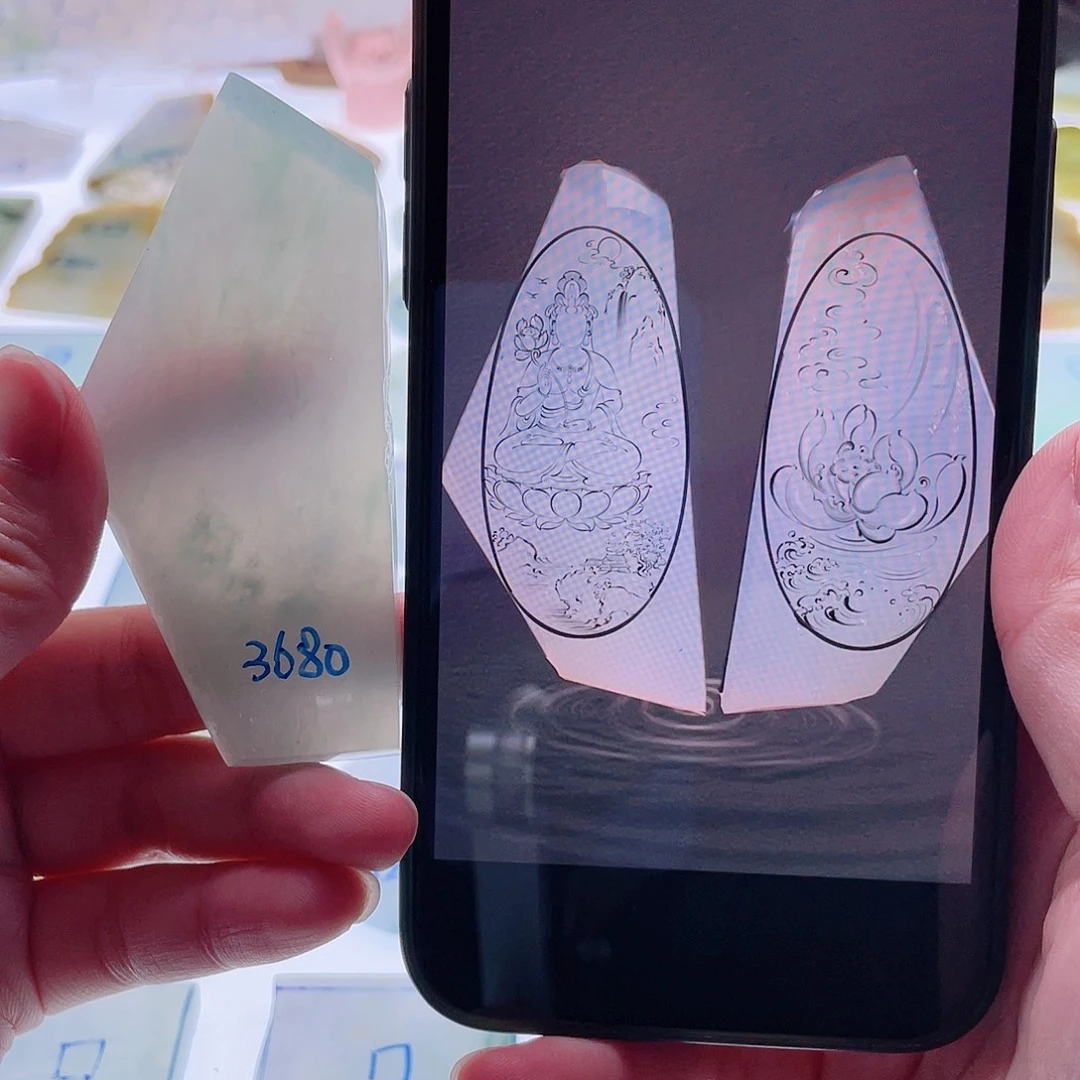 定制翡翠未镶嵌天然翡翠包工