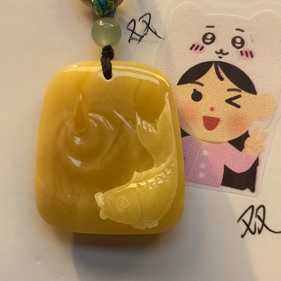 定制琥珀未镶嵌富贵有余