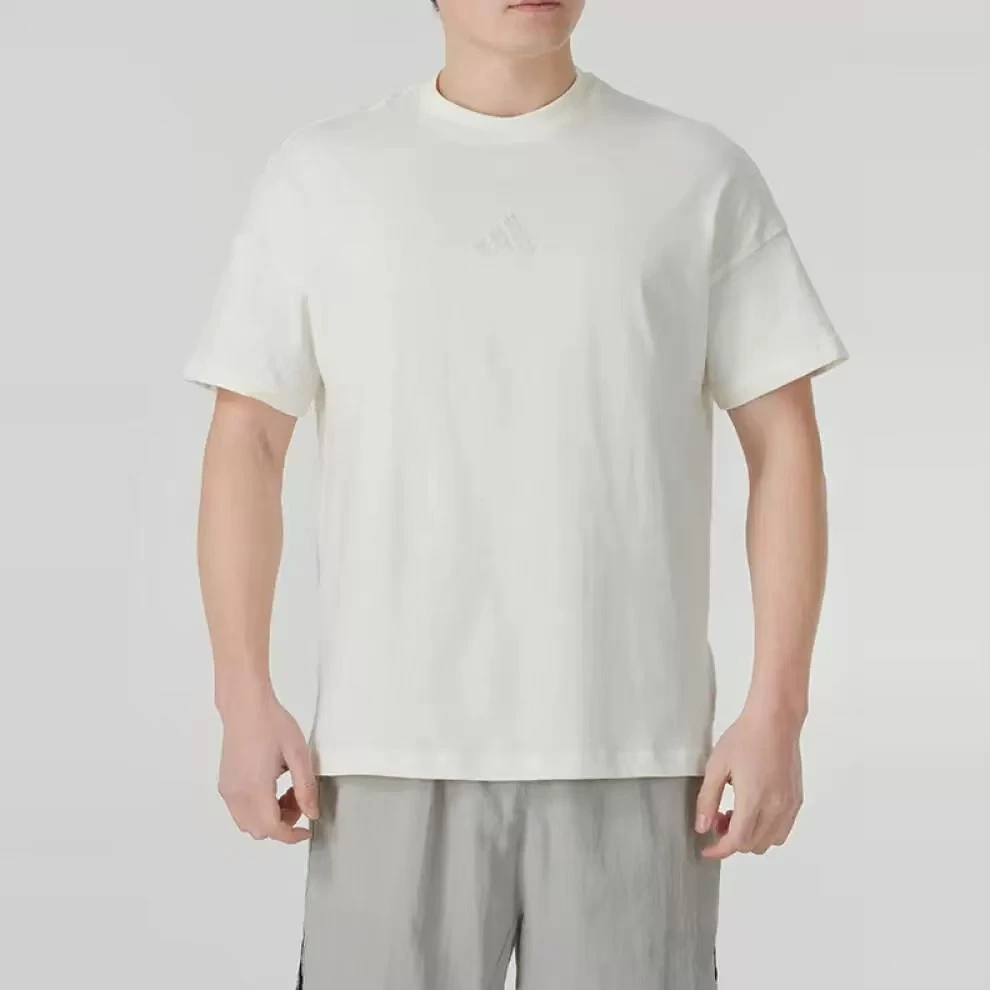 【大明宫AD】阿迪达斯轻运动男新款休闲宽松纯棉短袖T恤JY8566