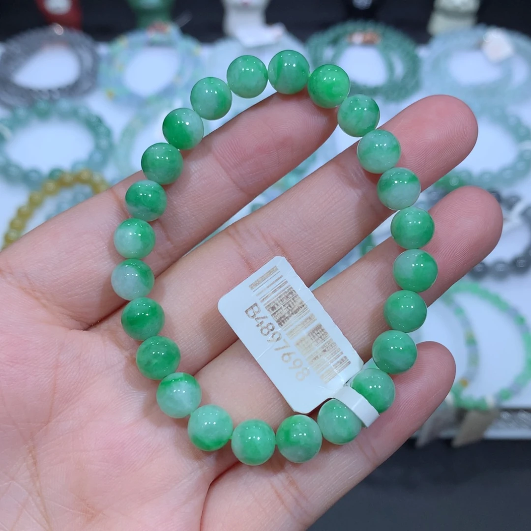 未镶嵌手串翡翠天然