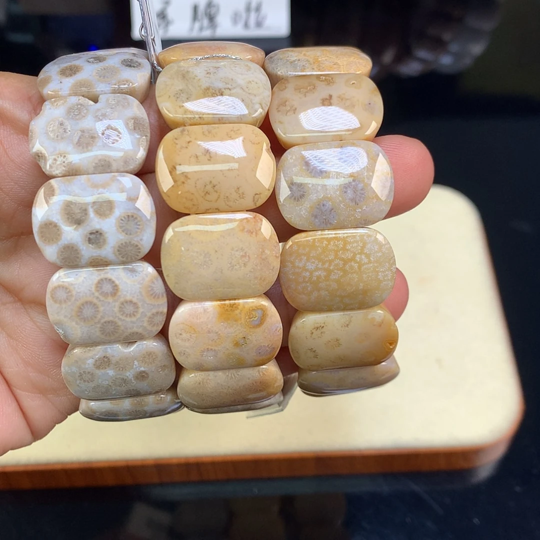 【闪购商品】颈饰未镶嵌硅化珊瑚（珊瑚玉）2号福利28一条可挑