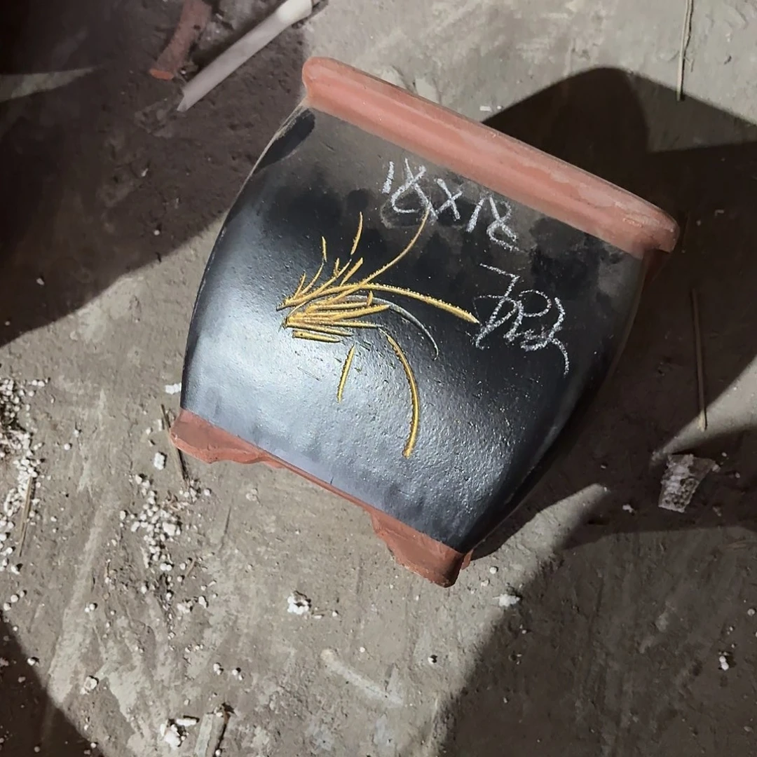 宜兴紫砂花盆，现货发