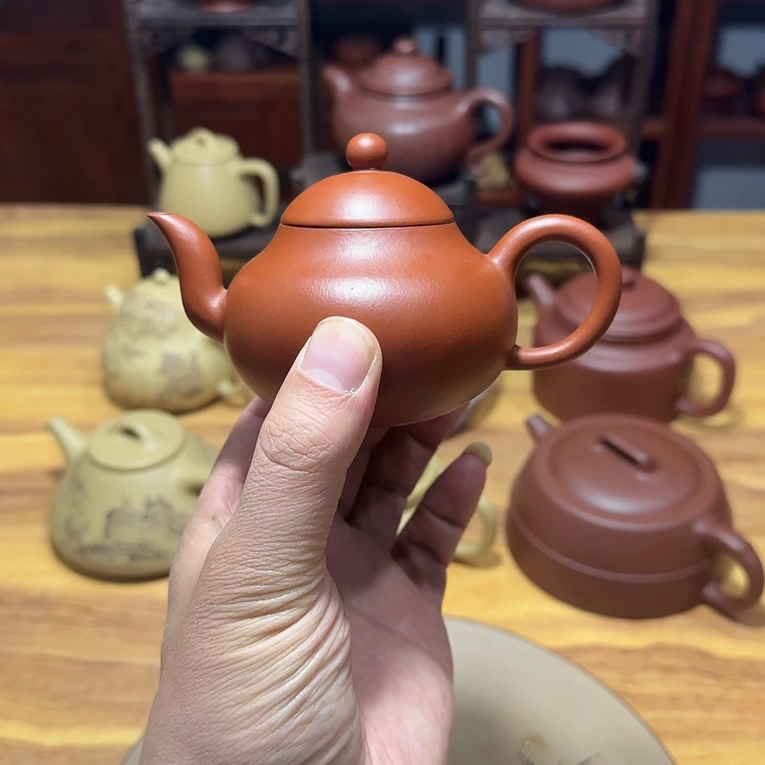 什***么壶紫砂紫砂梨形壶微瑕