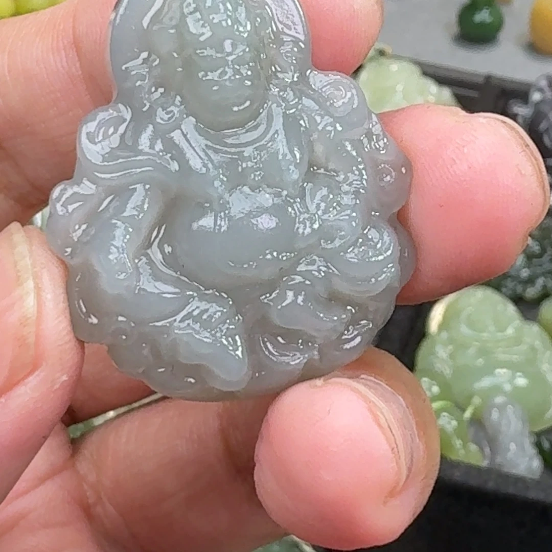 和田玉未镶嵌车挂