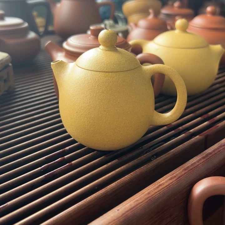 茶壶紫砂黄金龙蛋150cc