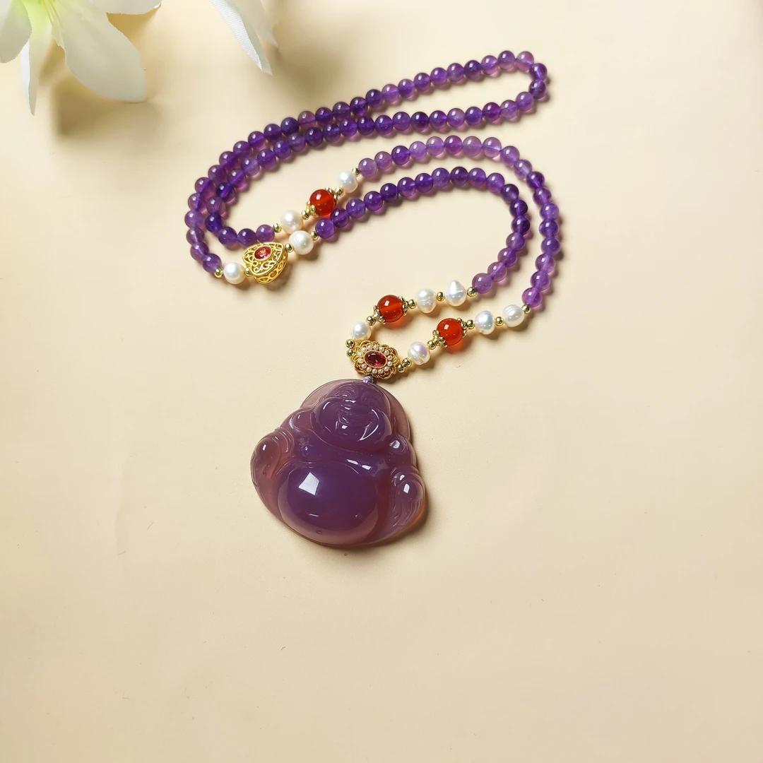 紫玉紫罗兰佛公吊坠（配链子）多样性发一件BM377