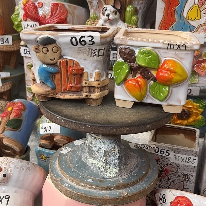 粗陶材质多肉花盆