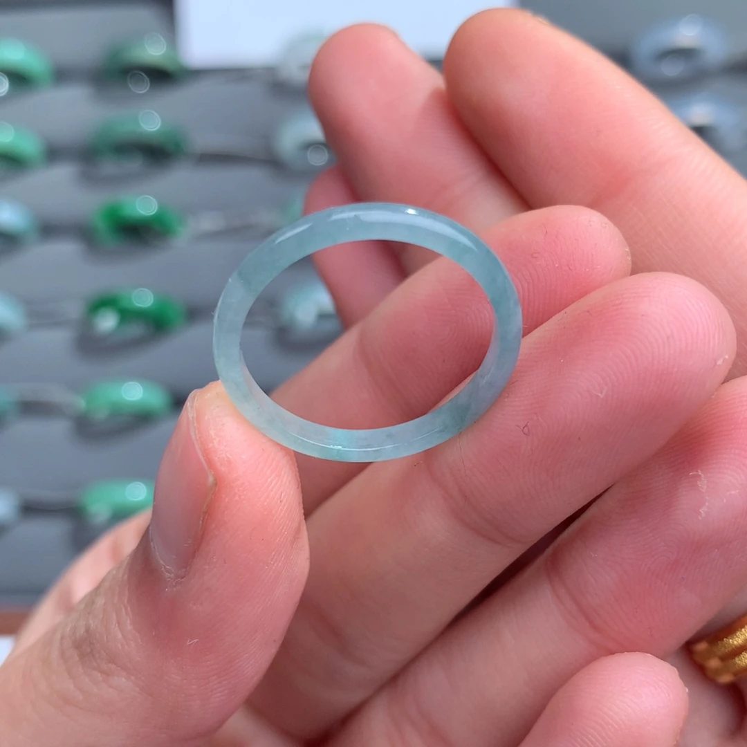 翡翠戒指未镶嵌天然21