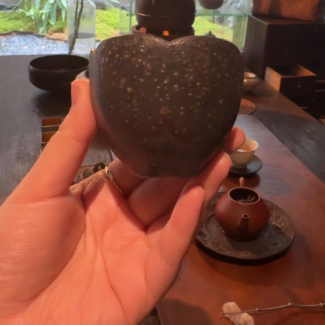 柴烧自然落灰花口杯