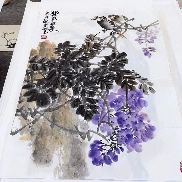 国画张圣敏先生纯手绘作品