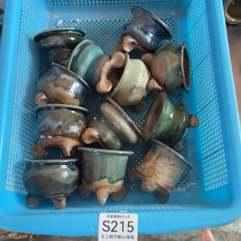 紫砂花盆微瑕215口径5厘米左右