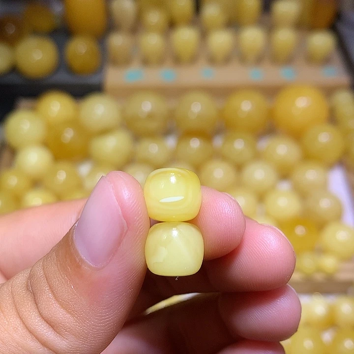 裸石蜜蜡未镶嵌天然俄料白花蜜蜡精工老型10