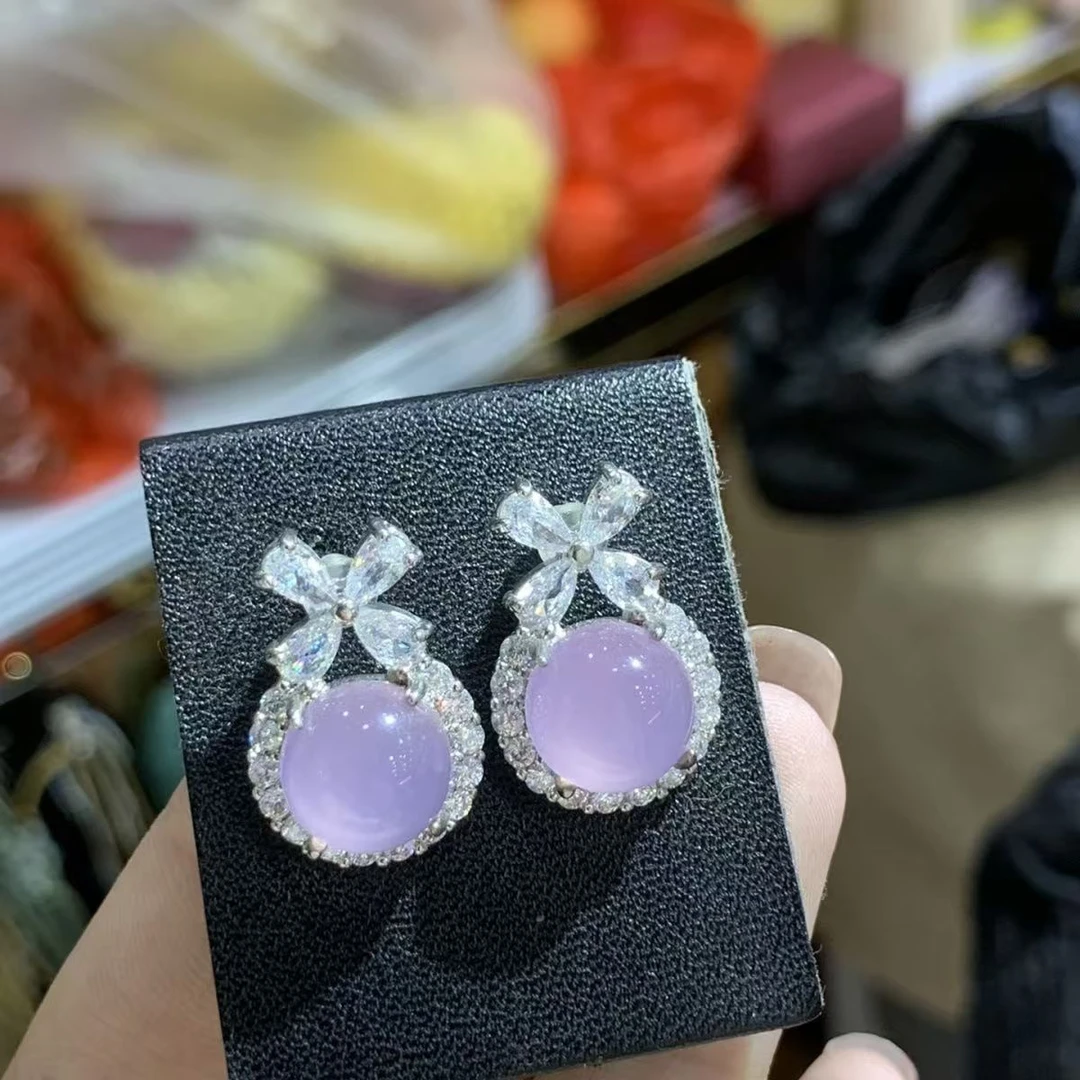 E009 天然玉石耳饰