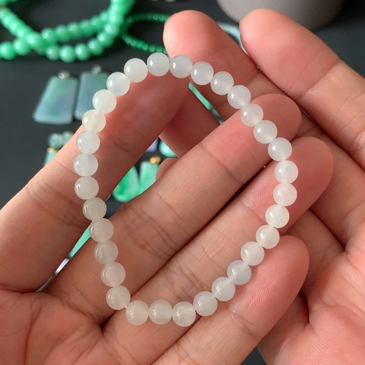 翡翠未镶嵌手串小珠串