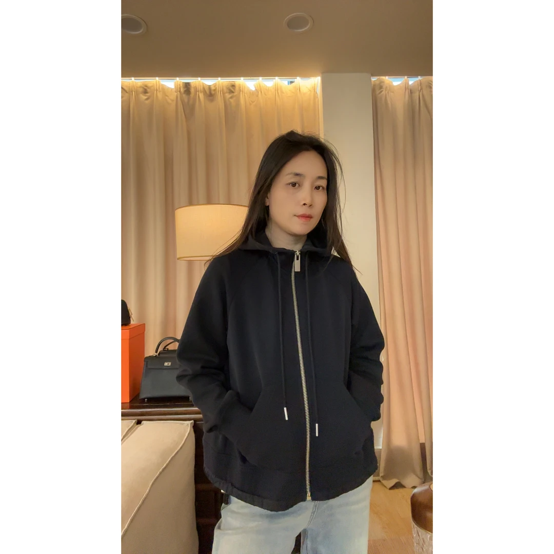 连帽抽绳宽松简约休闲时尚拉链外套MA5SYGZ0345