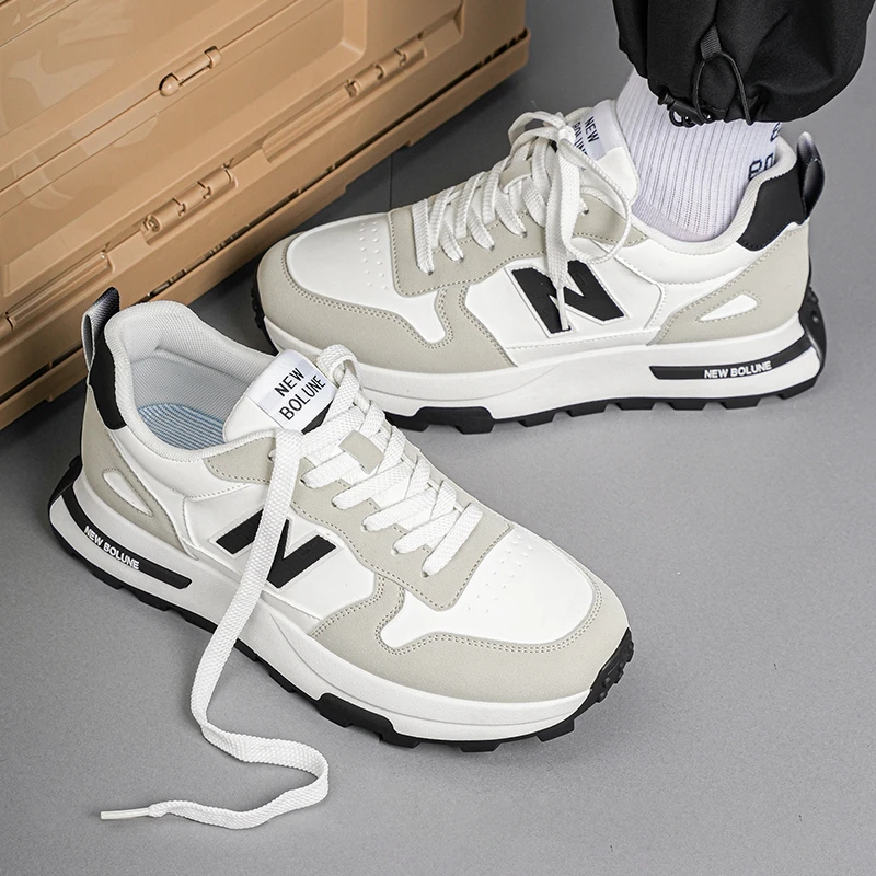 新百伦/NEW BOLUNE秋季新款百搭男鞋时尚运动鞋轻便舒适休闲鞋子