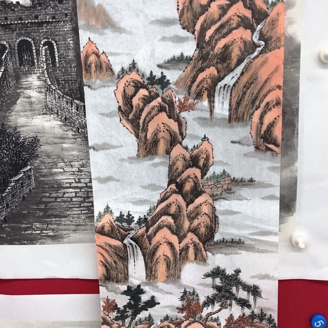 国画绘画作品多次参加全国
