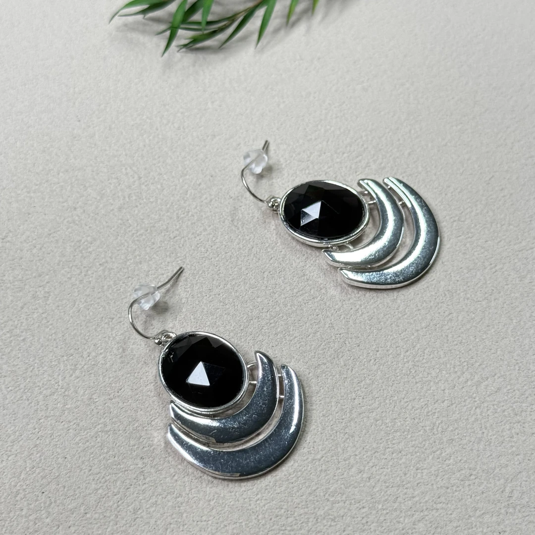 铜合金玻璃耳饰 复古宫廷风扫肩耳环bp1794