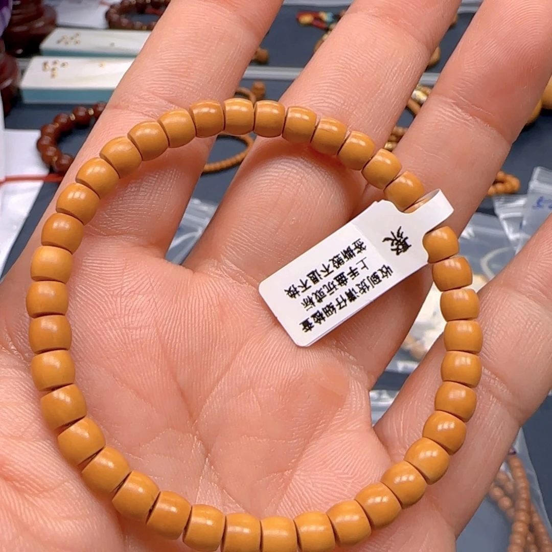 橄榄核手串核尖直切尺寸5.9老挝特价