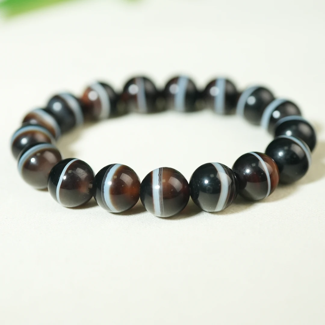 十九世纪药师玛瑙圆珠手串【古珠精选】AAJXD2502111004