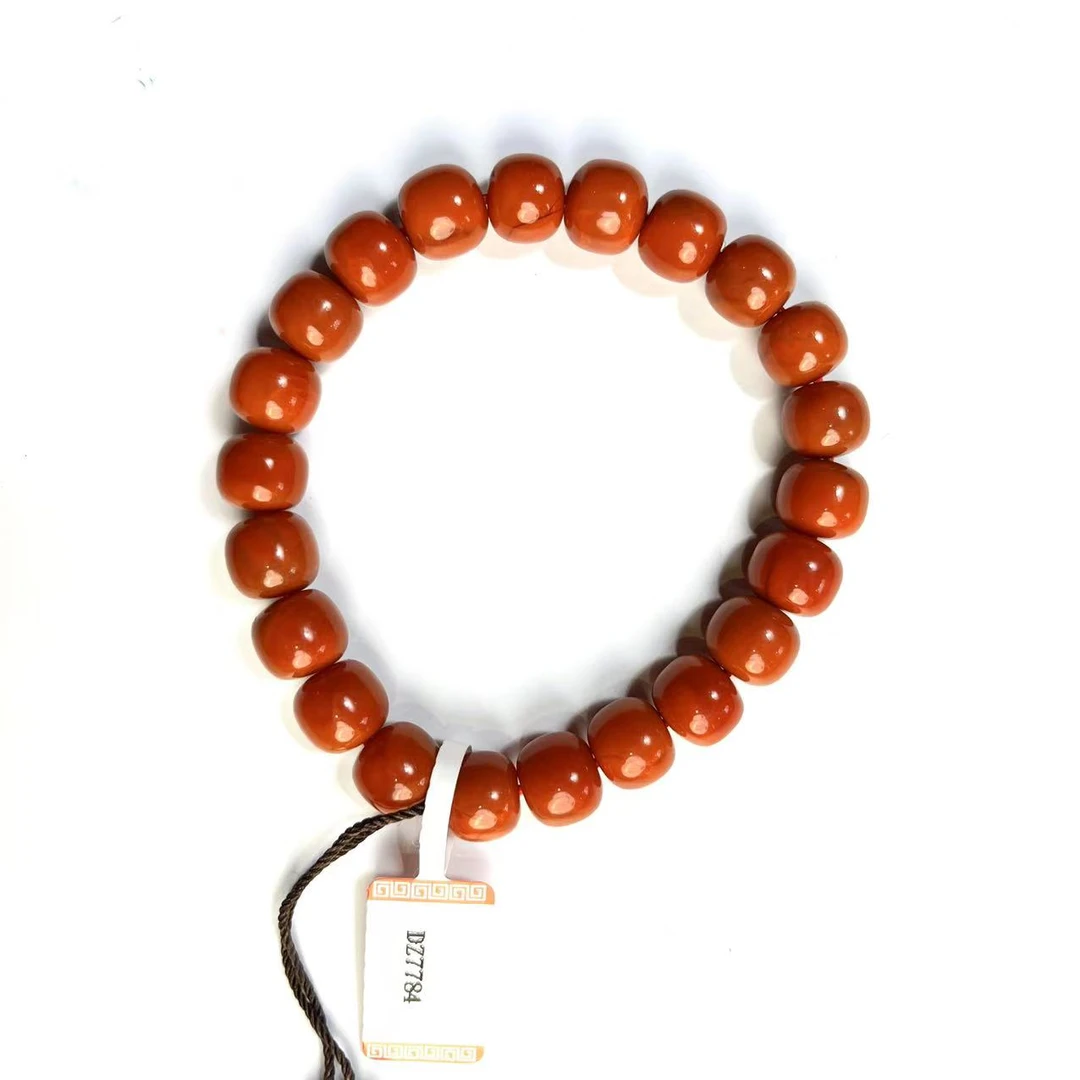 清代 南红玛瑙 苹果珠 手串 KC7784