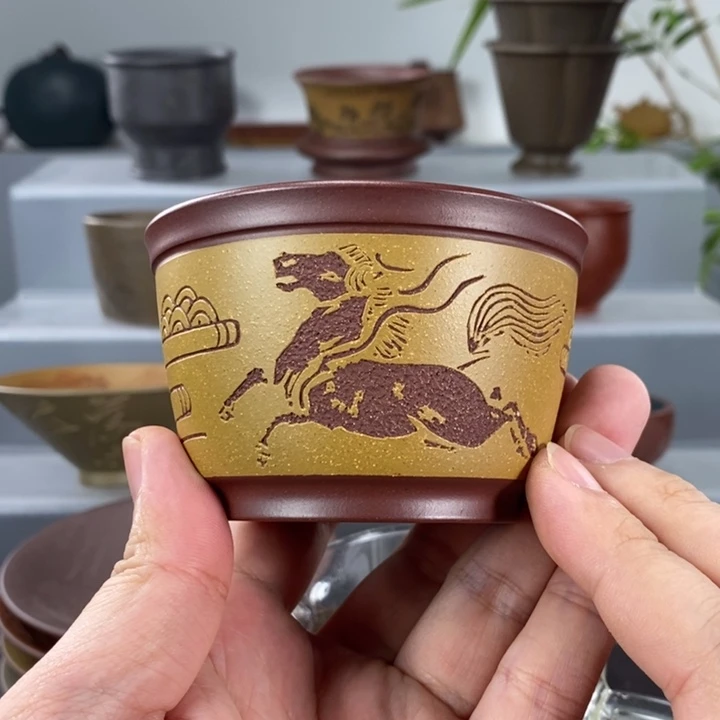 宜兴紫砂手工主人杯