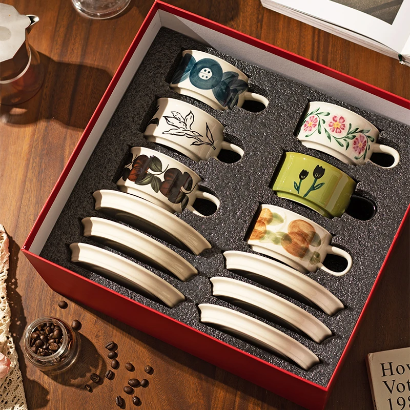 【摩登主妇】乔迁送礼陶瓷咖啡杯套装礼盒高档精致礼物新婚礼物